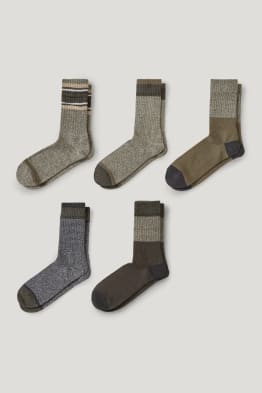 Lot de 5 paires - chaussettes - coton bio - LYCRA®