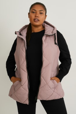 Bodywarmer met capuchon - gerecycled