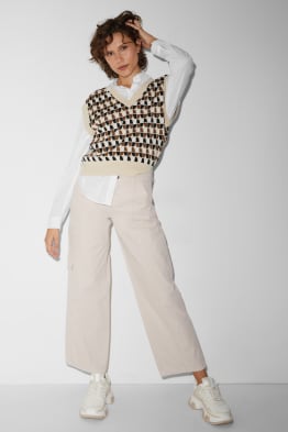 CLOCKHOUSE - Stoffhose - Low Waist - Straight Fit