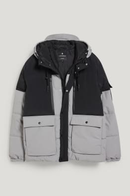 CLOCKHOUSE - quilted jacket with hood - recycled