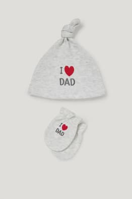 Ensemble - bonnet et gants antigrattements pour bébé - 2 pièces