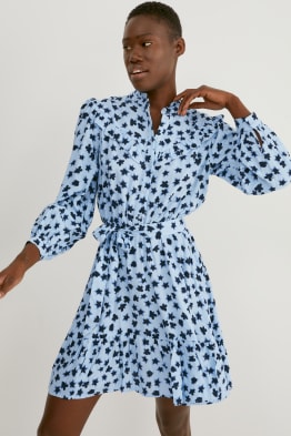 Vestido fit & flare - de flores