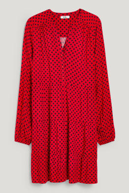 Vestito svasato - a pois