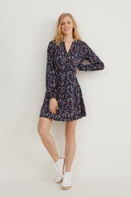 A-Linien Kleid - geblümt