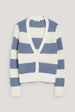 Gebreid vest - gestreept