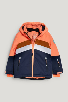 Skijacke mit Kapuze - recycelt