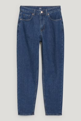 Mom jeans - high waist - LYCRA® - z recyklovaného materiálu