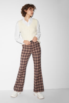 CLOCKHOUSE - Stoffhose - High Waist - Wide Leg