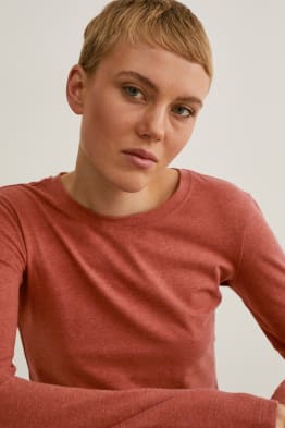 Set van 2 - basic-longsleeve - biokatoen