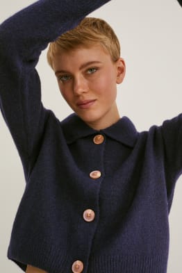 Cardigan tricotat - material reciclat