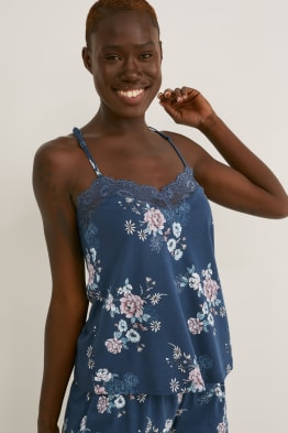 Top de pijama - de flores