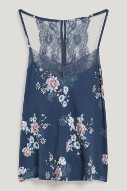 Top de pijama - de flores