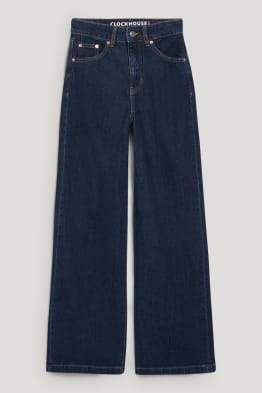 CLOCKHOUSE - wide leg jean - high-waist - matière recyclée