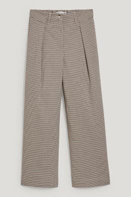 Pantalon de toile - à carreaux