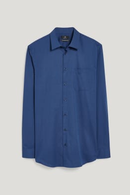 Camicia business - regular fit - colletto all'italiana - maniche ultracorte