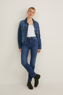 Straight jeans - wysoki stan - LYCRA®