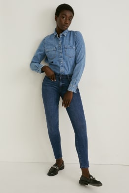 Skinny jeans - mid waist - shaping jeans - LYCRA®