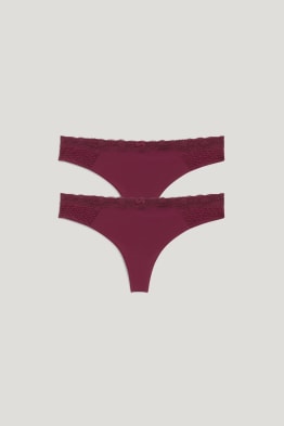 Multipack 2 buc. - chiloți tanga - LYCRA®
