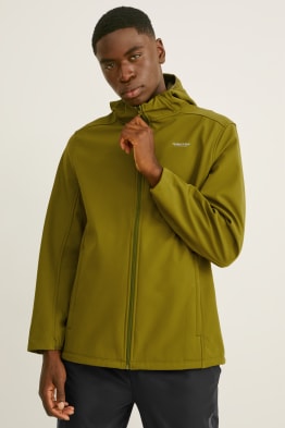 Giacca soft shell con cappuccio