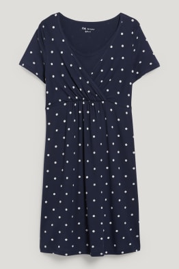 Camicia da notte per allattamento - a pois