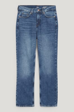 Straight jeans - wysoki stan - LYCRA® - materiał z recyklingu