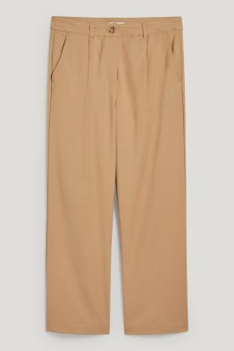 Pantalon en toile - high waist - regular fit