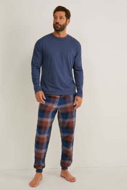 Zijden pyjama voor heren S bordeaux-goud Gr Kleding Herenkleding Pyjamas & Badjassen Sets 