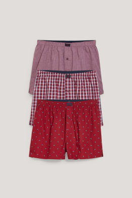 Multipack of 3 - boxer shorts - woven