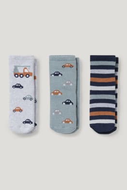 Multipack 3er - Fahrzeuge - Baby-Anti-Rutsch-Socken