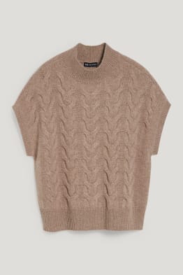 Maglione di cashmere - motivo a treccia