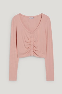 CLOCKHOUSE - camiseta crop de manga larga