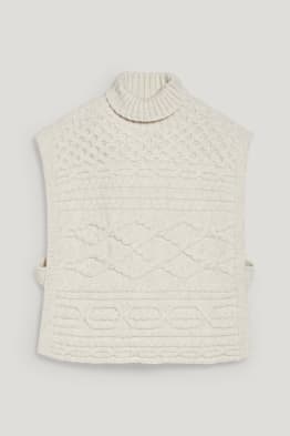 Polo neck slipover