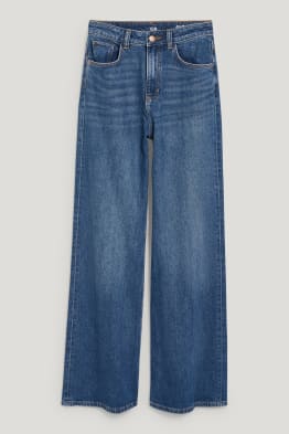 Loose fit jeans - vita alta - LYCRA®