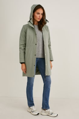 Outdoor coat with hood - LYCRA®