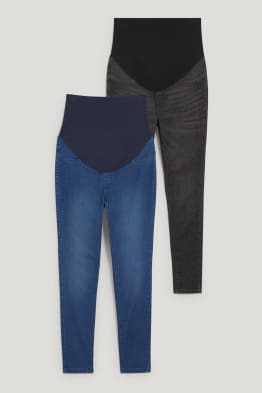 Lot de 2 - jean de grossesse - jegging jean - LYCRA®