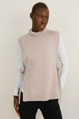Poncho mit Kaschmir-Anteil