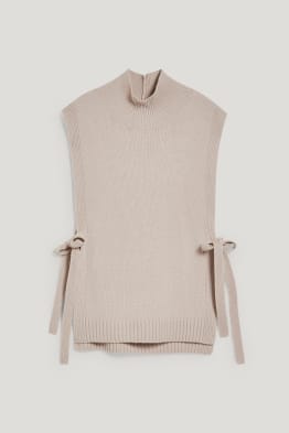 Poncho mit Kaschmir-Anteil