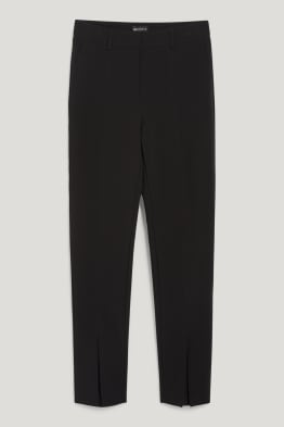 Cloth trousers - mid-rise waist - slim fit- recycled