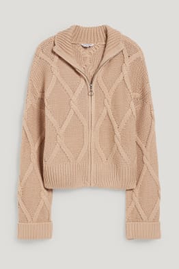 CLOCKHOUSE - cardigan tricotat - cu torsade