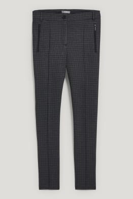 Jersey trousers - slim fit - recycled - patterned