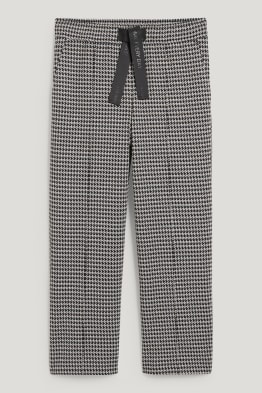 Pantaloni di jersey - gamba ampia - a quadretti