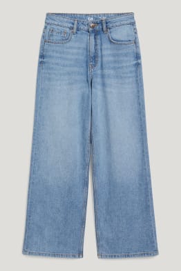 Wide leg jeans - waterbesparend geproduceerd