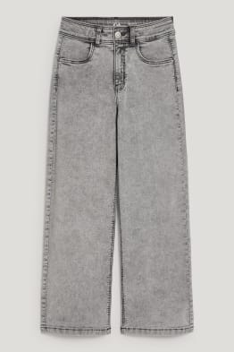 Wide leg jeans - waterbesparend geproduceerd