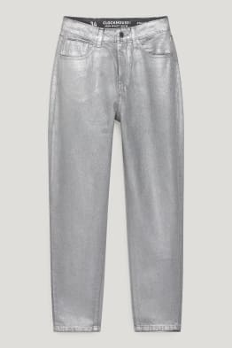 CLOCKHOUSE - mom jeans - wysoki stan - LYCRA®