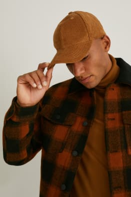 Cappellino di velluto a coste