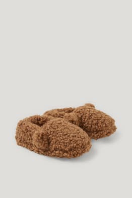 Pantoffels van teddybont