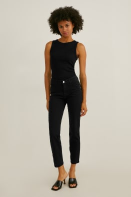 Hose - Slim Fit - Mid Waist - 4 Way Stretch
