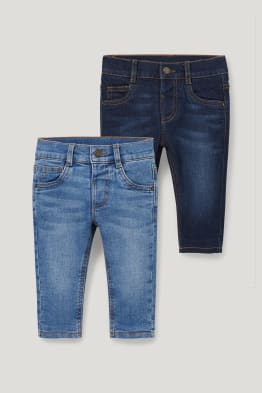 Confezione da 2 - jeans termici per neonati