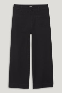 Pantalon - high waist - wide leg
