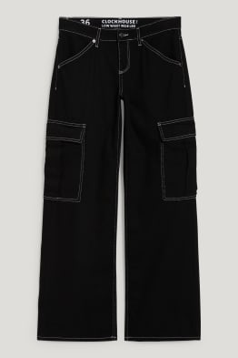CLOCKHOUSE - Wide Leg Jeans - Low Waist